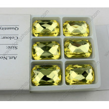 Grânulos de cristal decorativos do octógono Dz-3008 para acessórios da jóia